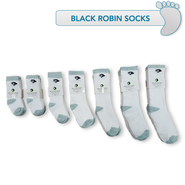 Black Robin Socks (3 Pairs)