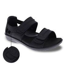 Load image into Gallery viewer, Cairns Closed Heel Sandal Oiled Black