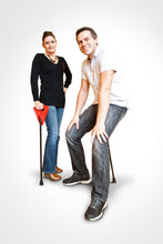Load image into Gallery viewer, Adjustable FlipStick-Walking Stick with Seat/Flip Stick/With Handle (6ft tall +)