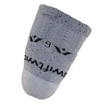 Load image into Gallery viewer, Swiftwick VALOR Above Knee Low Volume, Prosthetic, Adaptive, Amputee Sock, Nine Inch Coverage, gray