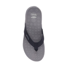 Load image into Gallery viewer, Wave Toe Post Sandal Unisex Black