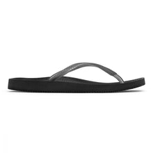 Load image into Gallery viewer, Noosa Black/Pewter Toe Post Sandal
