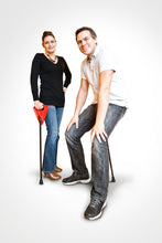 Load image into Gallery viewer, Adjustable FlipStick-Walking Stick with Seat/Flip Stick/With Handle (6ft tall +)
